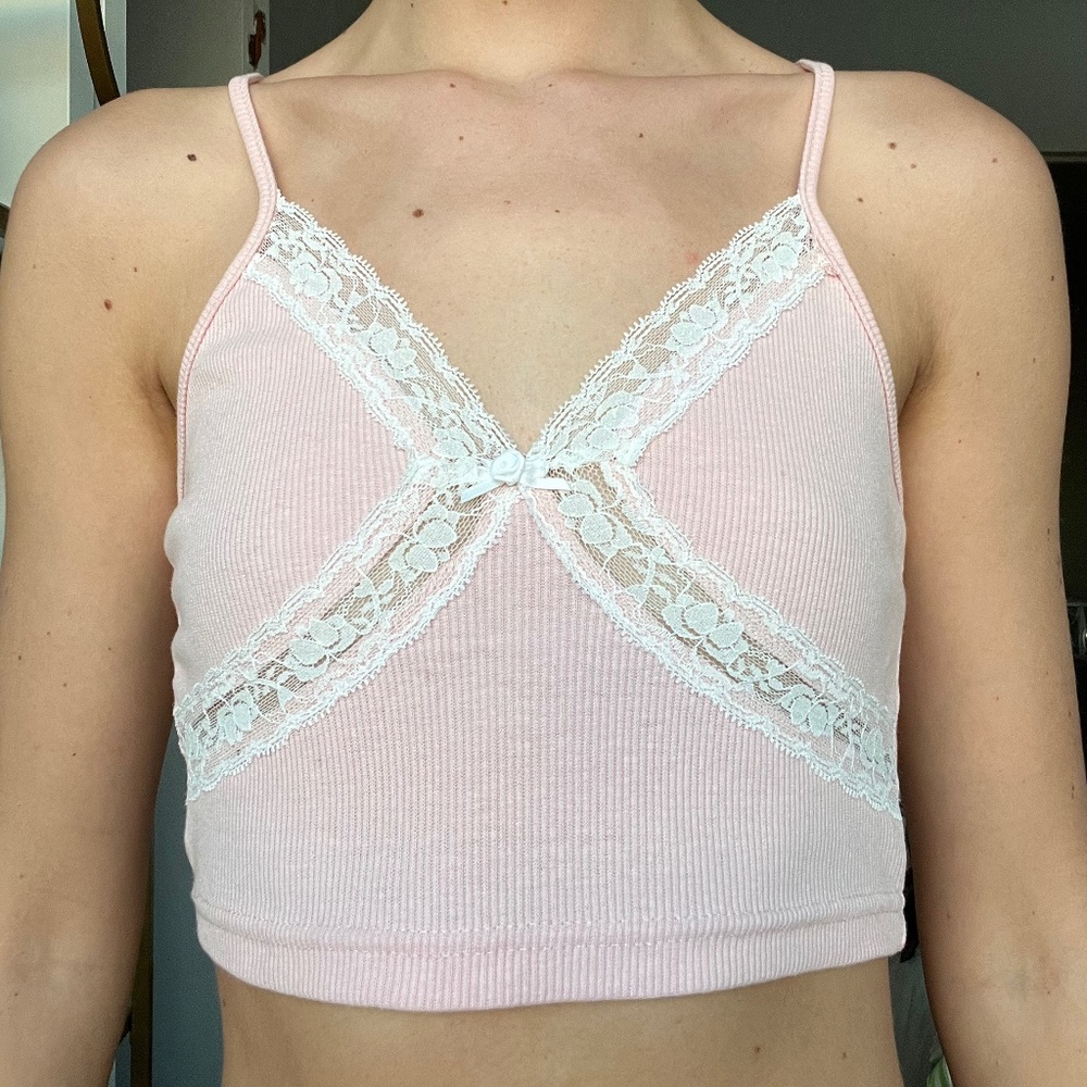 Pink crop top